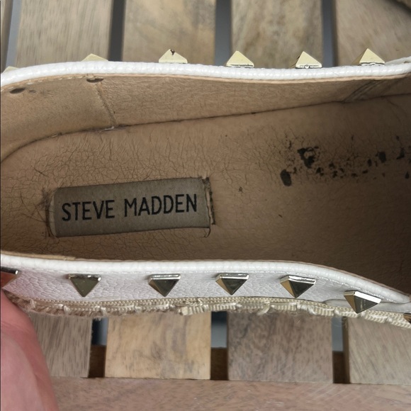 Steve Madden Cream Studded Espadrilles Size 9 - Picture 6 of 7